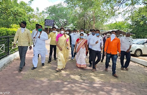 See who did the first movement after the lockdown in buldana akola marathi news