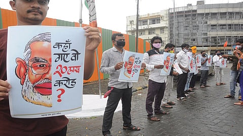 congress asked, Where did 20 lakh crores go?