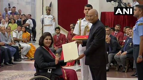 Deepa Malik receives Khel Ratna Award
