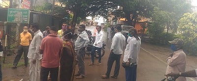  Health worker corona infected in Dudhgaon