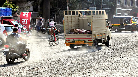 Dust On Road Satara