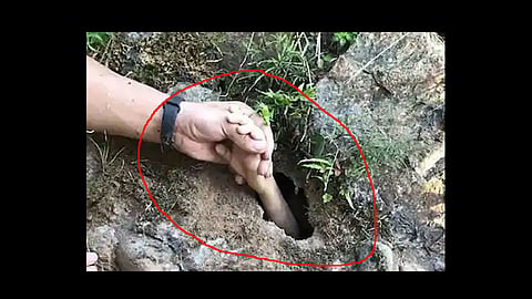 rescuer saves boy by grabbing his hand at china video viral 