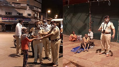 लढा कोरोनाशी : पोलिस फक्त फटकेच देत नाहीत, हे पाहा खाकी वर्दीतील देवदूत...  