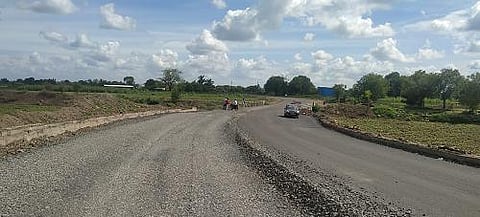 This road in Karjat taluka is dangerous