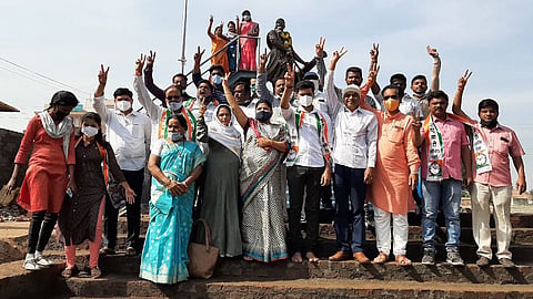 साताऱ्यात महाविकास आघाडीचा जल्लोष