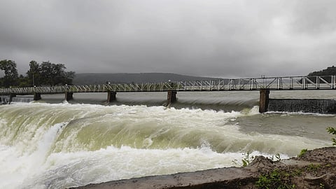 Two automatic doors opened for kolhapur radhanagari dam