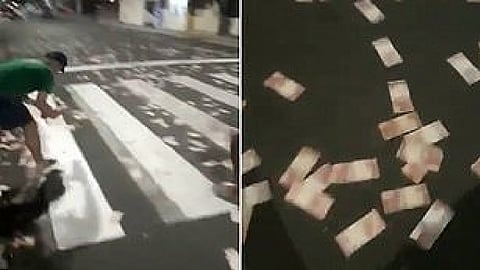 robbers money