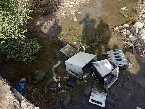ATM pieces found in drains