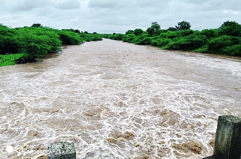 The lakes in Shevgaon taluka are full