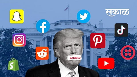 social media bans trump