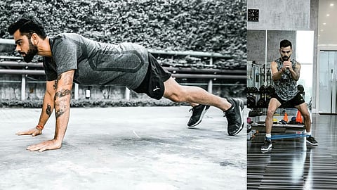 Virat Kohli posts a video of his fitness on twitter 