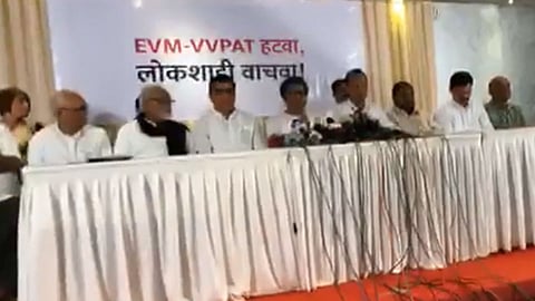 All opposition parties come together against EVM machine  