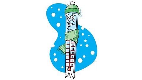 The weather forecast predicted a cold wave to begin Sunday
