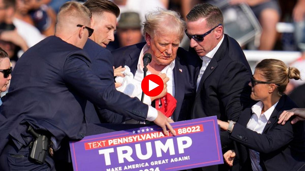 Donald Trump: डोनाल्ड ट्रम्प यांच्या रॅलीत गोळीबार, थोडक्यात बचावले ...