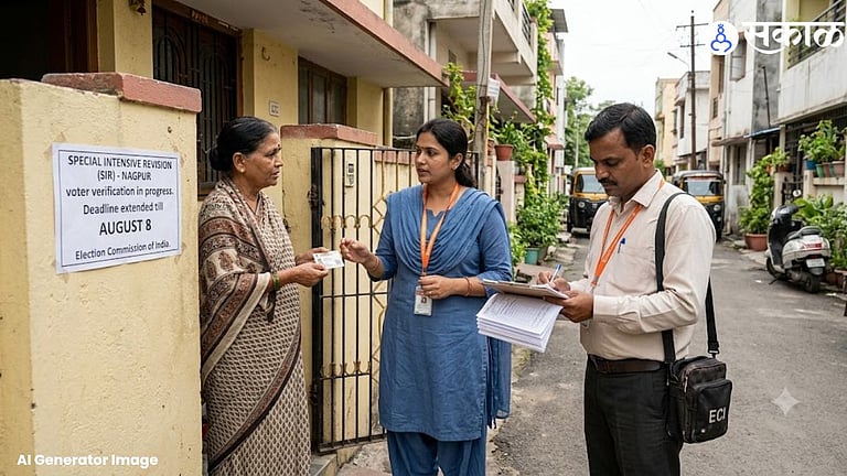 Nagpur: एसआयआरला मुदतवाढ! बीएलओंच्या घरभेटी होणार आता ८ ऑगस्टपर्यंत