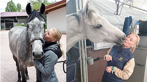 Titta Tallbacka, huippuhevosen omistaja. 