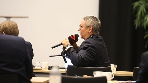 SRL:n hallitus kokee, että taloutta tutkivan työryhmän mandaatti eli valtuutus tehtäväänsä jäi epäselväksi. Kuvassa hallituksen puheenjohtaja Marjukka Manninen. 