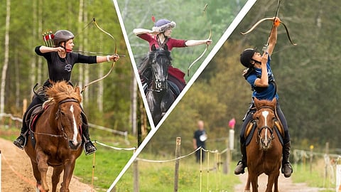 Suomea edustavat Jenni Tommila (vas.), Anna Minkkinen (kesk.) ja Eelis Lummaa (vas.).