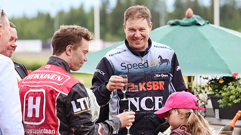 Santtu Raitala ja Antti Ojanperä suomenhevosten Suur-Hollola-ajo 2026