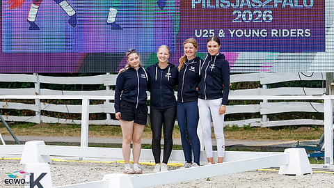 Kuvassa vasemmalta oikealle Anniina Kolu, Venla Lahtinen, Sohvi Rouvali ja Ulrika Salminen.