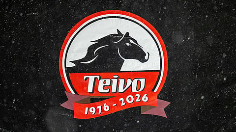 Teivon ravirata 50 vuotta logo