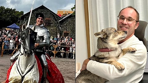 Elomaa kertoo innostuneensa ratsastuksesta lapsena ja uudelleen aikuisena. Haastattelua seuraa kiinnostuneena Lyyli-koira, joka viettää toimistopäivää.