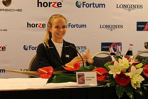 Anna-Julia Kontion ja Fardonin Horse Show -viikonloppu Helsingissä alkoi mallikkaasti.
