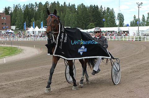 Still Loving You ja Markku Nieminen Suur-Hollola-välierävoiton jälkeen. Kuva: Hanna Laakso
