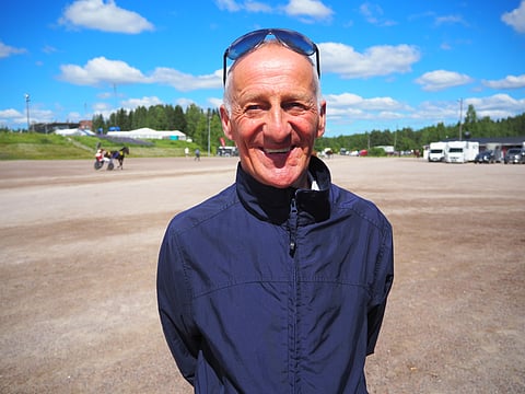 Iloinen ja positiivinen Peter Ingves on 1000. voiton ohjastaja. Kuva: Stiina Ikonen