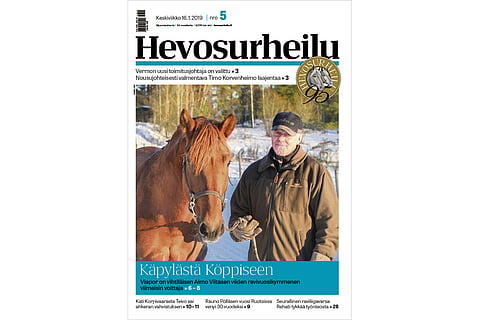 Torstaina Lahdessa starttaava Viapor ja Aimo Viitanen. Kannen kuva: Harri Lind.