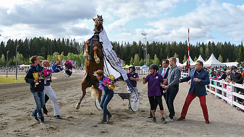 Sävel-Taika oli virtavana vielä voittajaseremonioissakin.