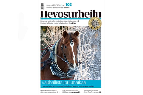 Hevosurheilu toivottaa hyvää joulua! Kannen kuva: Anu Leppänen.
