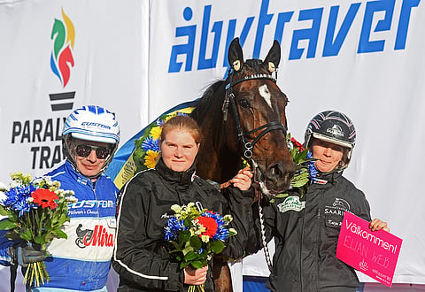Elian Web voitti Paralympiatravetin viime vuonna. Kuva: Malin Albinsson