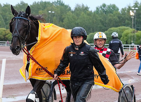Katja Luoma ja Jari Autio olivat Muckelymimmyn kanssa vuosi sitten derbyfinaalissa. Kuva: Anu Leppänen