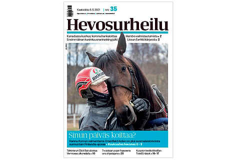 Hannu Korvelle Grainfield Aiden on mieleinen työkaveri. Kannen kuva: Anu Leppänen.