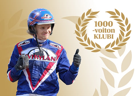 Olli Koivunen on uusin jäsen Tuhannen voiton klubiin. Kuva Anu Leppänen.