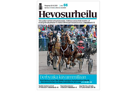 Viisivuotiaiden suomenhevosten ikäluokka rynnistää kohti derbyä. Kannen kuva: Anu Leppänen