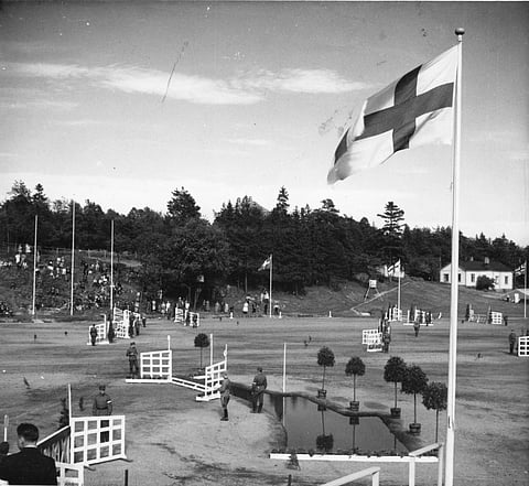 Laakson ratsastusstadionilla silloin joskus. 