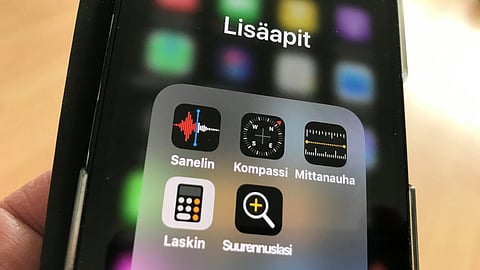 Älypuhelimesta on apua monessa.