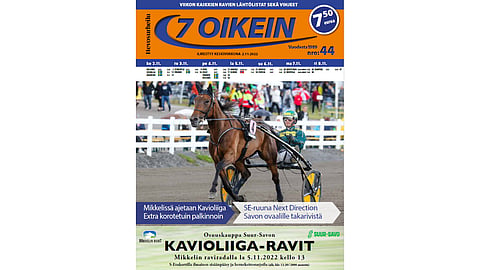 Mikkelin Kavioliiga Extrassa panoksena korotetut palkinnot

