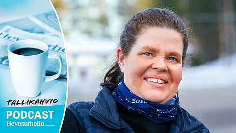 Nina Pettersson-Perklén Hevosurheilun Tallikahvion  vieraana.