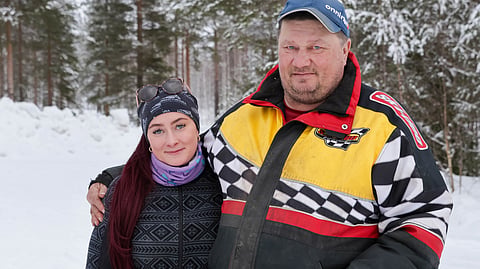 Iina ja Kaarlo Palojärvi ovat Rovaniemen raviradan kantavia voimia.