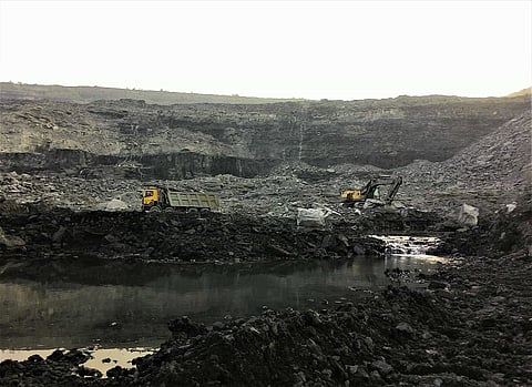 Coal extraction in Sonpur Bazari OCP. Picture: Aritra Bhattacharya
