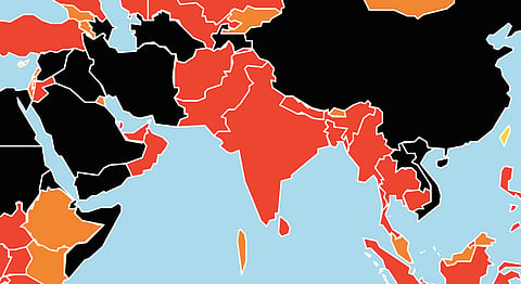 Photo: Reporters Without Borders. (Scroll down for RSF's press-freedom index of countries in Southasia.)