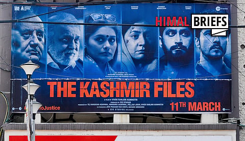 The Kashmir Files movie billboard in Kolkata, India. March 2022. Photo: IMAGO / NurPhoto. 
