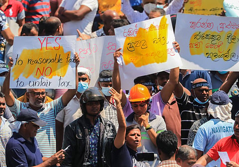 Sri Lanka’s new tax policy has triggered large protests including by middle class professionals. With local elections due, a new wave of popular outrage against the ruling elites cannot be ruled out. Photo courtesy: NurPhoto / IMAGO