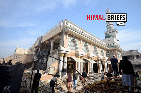 Aftermath of a bomb blast at a Mosque that killed 100 people in Peshawar on 30 January 2023. Photo: Pacific Press Agency / IMAGO