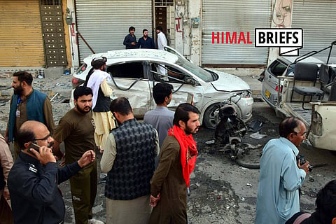 The aftermath of a blast in Quetta in April 2023. Besides attacks by Baloch insurgents, Balochistan has also seen recent attacks by Islamist groups targeting Pakistan security forces – signs of a confluence between Baloch separatists and the Tehreek-i-Taliban Pakistan. Photo: IMAGO / Xinhua