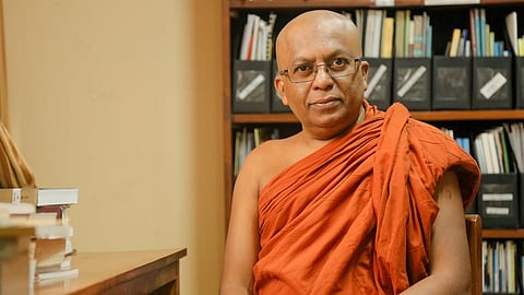 Galkande Dhammananda Thero, a Buddhist monk who speaks often on reconciliation between the Sinhala and Tamil communities in Sri Lanka after the civil war. 
