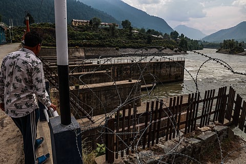 Water flows through an Indian dam on the Jhelum in the wake of the Pahalgam attack. Geography has provided Pakistan with water security it has failed to recognise, instead indulging in paranoid fantasies of India cutting off its river waters.